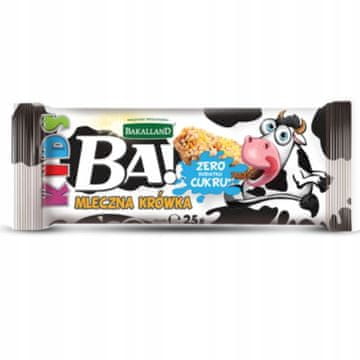 BAKALLAND Baton Ba! mliječni fudge 25g bez šećera