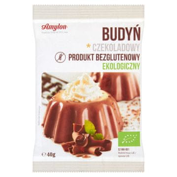 Amylon Puding s okusom čokolade, bez glutena, organski, 40 g -