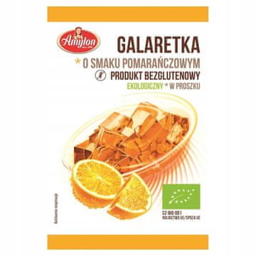 Amylon BEZGLUTENSKI ORGANSKI ŽELE OD NARANČE 40 g - s agarom