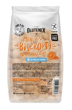 MINI NARANČASTI BISKVITNI KOLAČIĆI BEZ DODANOG ŠEĆERA, BEZ GLUTENA 85 g - GLUTENEX