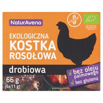 Kocka pileće juhe 66 g organska -