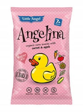 Little Angel Kukuruzni čips od mrkve i jabuke ANGELINA 7m+