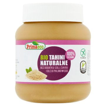 Prirodni tahini 100% sezam, organski, bez glutena, 350 g, Primavika