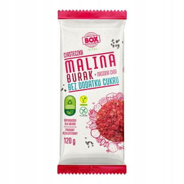 KEKSI Malina Cikla Chia bez glutena 120g