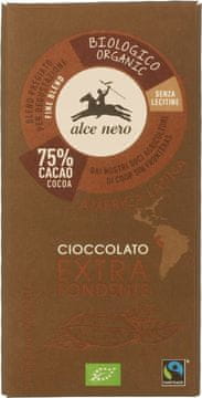Alce Nero Tamna čokolada iz poštene trgovine, bez glutena, organska, 100 g
