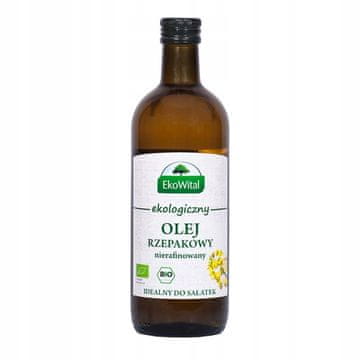 Hladno prešano nerafinirano ulje repice, organsko, 1 l -