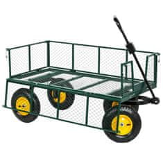 Sklopiva vrtna transportna kolica Čelična prikolica 200 kg