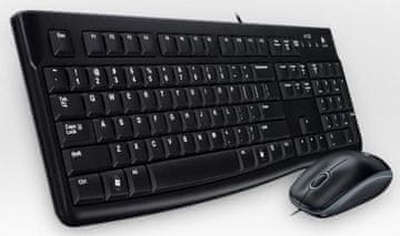 Logitech MK120 set žičanog miša i tipkovnice za francuski jezik, 920-002539