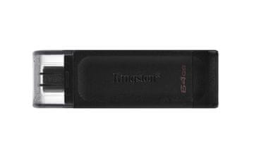 Kingston 64GB USB-C 3.2 Gen1 DataTraveler 70, DT70/64GB