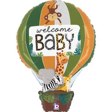 Grabo Folija balon - Dobrodošli, beba, džungla, safari 76 cm