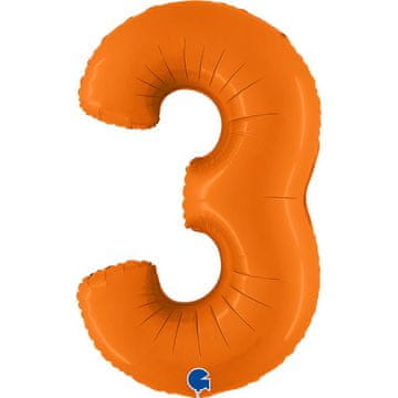 Grabo Folija balon broj 3, mat narančasti, 102 cm
