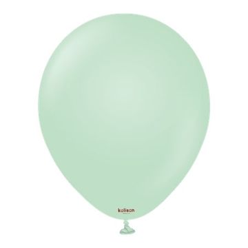 Macaron Zeleni lateks baloni, zeleni, 30 cm, 100 kom.