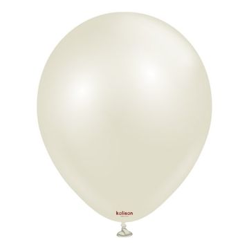 AURA Ivory Bijeli lateks baloni, bež, krem, 30 cm, 50 kom.
