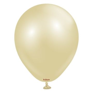 AURA Antique Gold lateks baloni, zlatni, 12 cm, 50 kom.