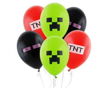 Gemar lateks baloni, Minecraft blokovi, Premium, 30 cm, 6 kom