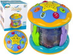 slomart LEAN TOYS Projektor zvijezda i noćno svjetlo - Podvodni svijet + melodije