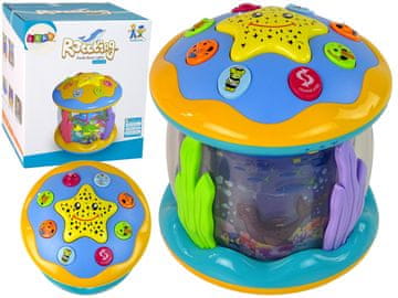 slomart LEAN TOYS Projektor zvijezda i noćno svjetlo - Podvodni svijet + melodije