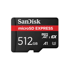 SANDISK microSD Express microSDXC UHS-I U3 A1 memorijska kartica 512 GB (SDSQXFN-512G-GN4NN)