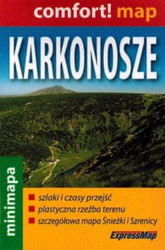 Krkonoše 1:90 000. Laminirana turistička minikarta.
