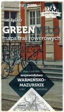 Pilot Varmijsko-mazursko vojvodstvo, zapadni dio. Vodootporna karta za biciklizam. Ne samo Green Velo.