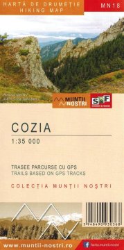 Planine Cozia 1:35 000. Turistička karta MN18. Schubert i Franzke