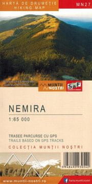 Planine Nemira 1:65 000. Turistička karta MN27. Schubert i Franzke