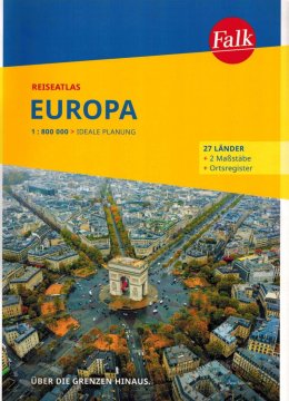 Falk Europa 1:800.000. Cestovni atlas. Objavljeno 2024.