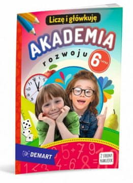 Akademija razvoja za šestogodišnjake. Brojim i mislim. Bojanka, slagalica i naljepnice. Dječja knjiga. Objavljeno 2024.