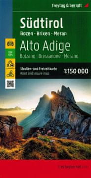 Freytag & Berndt Južni Tirol, Bolzano 1:150.000. Cestovna i turistička karta.