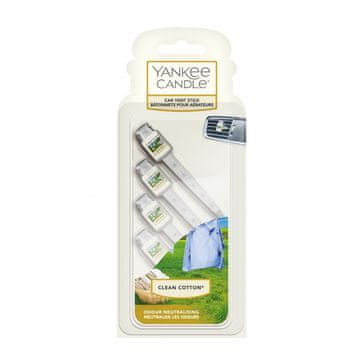 Yankee Candle Clean Cotton - miris za automobil u štapiću za ventilaciju