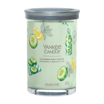 Yankee Candle Hladnjak s mirisom krastavca i mente - Signature - velika čaša s dva fitilja - novo 2023