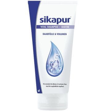 Hübner Sikapur Vital šampon sa silicijevom kiselinom, biotinom i proteinima pšenice, jača kosu, 200 ml