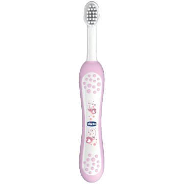 Chicco Četkica za zube, , Prvi zubi, za mliječne zubiće, dob 6+ mjeseci, Peri Moi, ružičasta boja