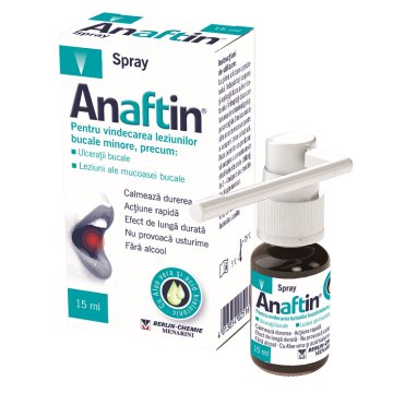 Sprej za usta, Menarini, , protiv blage promuklosti i herpesa, 15 ml