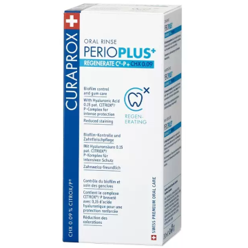 Curaprox Vodica za ispiranje usta, , Perio Plus Regenerate, klorheksidin 0,09%, 200 ml