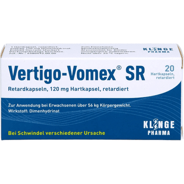 Dodatak prehrani, , Vertigo-Vomex SR, za odrasle, 20 kapsula