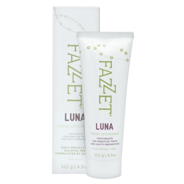 Luna pasta za zube, s hidroksiapatitom za osjetljive zube i zaštitu od karijesa, svježa metvica, bez fluorida, 122 g