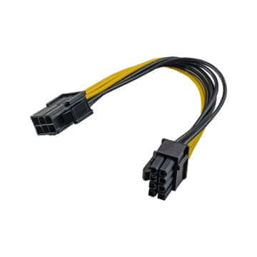 Akyga PCI-E 6-pinski / PCI-E 8-pinski kabel AK-CA-07 napajanje za grafičku karticu 20 cm
