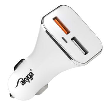 Akyga AK-CH-08 Auto punjač 2x USB 3A QC za upaljač 12-24V