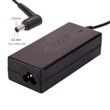 Akyga Dell adapter za napajanje prijenosnog računala 19,5 V 3,34 A AK-ND-58 65 W 4,5 x 3,0 mm 1,2 m