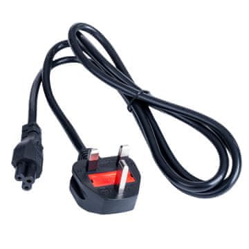 Akyga AK-AG-02A kabel za napajanje Britanski IEC C5 3-pinski za prijenosno računalo duljine 1,5 m
