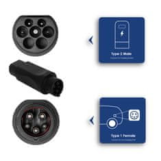 Akyga EVSE Tip2 / Tip1 AK-SC-E08 32A adapter za električni automobil