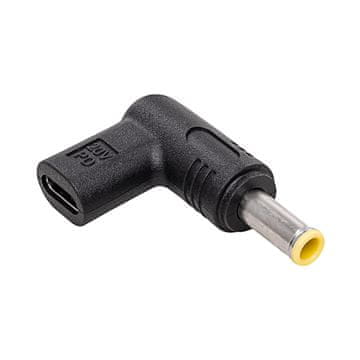 Akyga USB-C / 5,5x3,0 mm adapter za prijenosno računalo AK-ND-C16 Adapter za napajanje 100 W