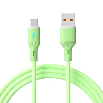 Akyga USB tip C / USB A kabel 1m AK-USB-64 silikonski zeleni