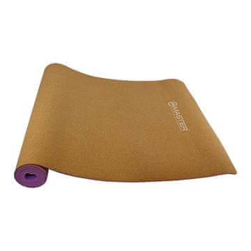 Master prostirka za vježbanje joge 4 mm - 183 x 61 cm (pluto - ljubičasta)