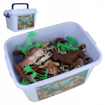 [PACZB] Set figurica životinja 58 dijelova + škrinja Z3183