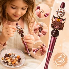 [PACZA] Kreativna olovka 12 olovaka s perlicama set od 68 dijelova Z3481