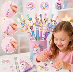 [PACZA] Kreativna olovka 8 olovaka s perlicama set od 56 dijelova Z3482