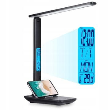 [PACZA][1] LED STOLNA LAMPA SAT ALARM TERMOMETAR 3 BOJE O252