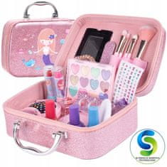 [PACZA][1] Set za slikanje šminke za djecu Kofer sirene + naljepnica X409L